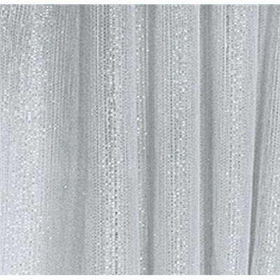 349330/250, СЕТОЧКА с серебристой люрексовой нитью, белоснежный цвет, высота 250 см