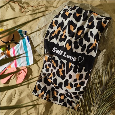 Полотенце пляжное Этель "Leopard" 70*140 см, 100% п/э, 250 г/м2