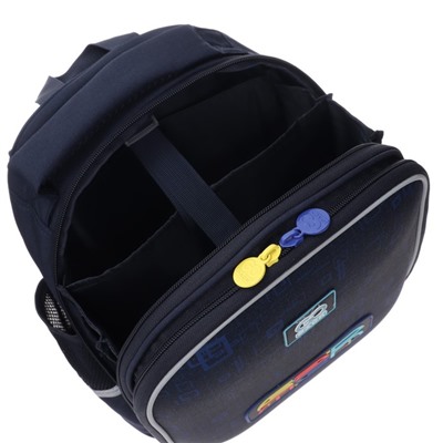 Рюкзак каркасный GoPack Education Gamer, 34,5 х 25 х 12,7 см, синий