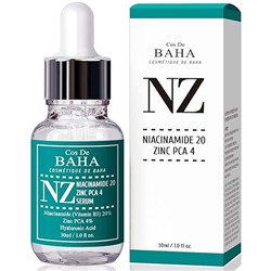 COS DE BAHA Сыворотка для лица НИАЦИНАМИД / ЦИНК NZ Cos De Baha Niacinamide 20 Zink PCA 4 Serum, 30 мл