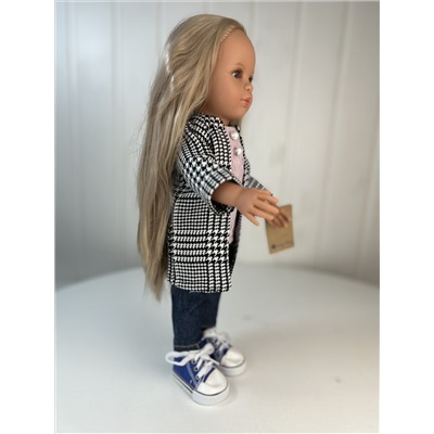 Кукла Нина, блондинка, в пальто и берете, 42 см , арт. 42105К25