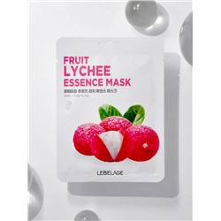 LEBELAGE - МАСКА ТКАНЕВАЯ С ЭКСТРАКТОМ ЛИЧИ FRUIT LYCHEE ESSENCE MASK, 25 МЛ