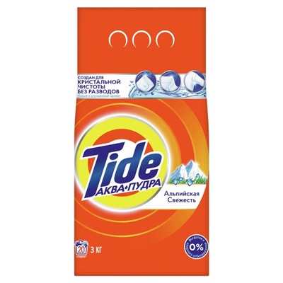 Стиральный порошок Tide "Альпийская свежесть", автомат, 3 кг