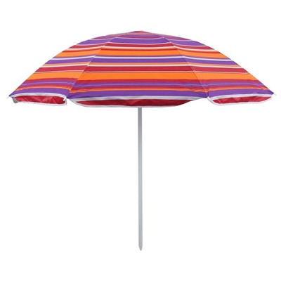 Зонт пляжный «Модерн» с серебряным покрытием, d=160 cм, h=170 см, МИКС
