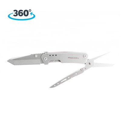 Нож многофункциональный Roxon KS KNIFE-SCISSORS, металлический S501