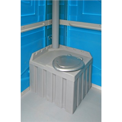Туалетная кабина, разборная, 1.56 × 1.58 × 2.3 м, цвет синий, «Эколайт Макс»
