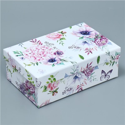 Набор подарочных коробок 10 в 1 «Цветы», 12 × 7 × 4 - 32.5 × 20 × 12.5 см