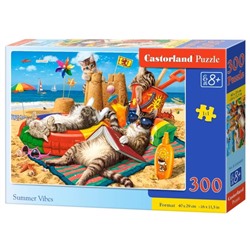Пазл «Кошачий пляж», 300 элементов