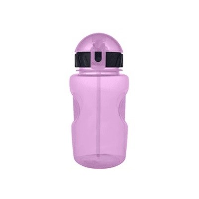 Бутылка "Movement life" с трубочкой, purple (350 ml)