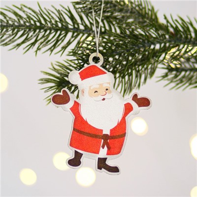Елочная игрушка «Дед мороз», хдф, 6,8 х 8 см