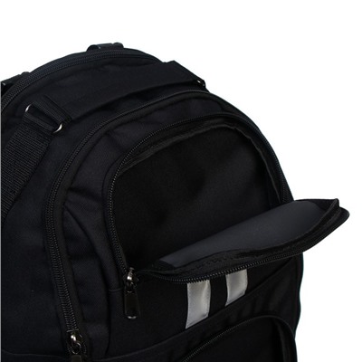 Рюкзак молодёжный Calligrata "Стрелок", 42 х 28 х 16 см, 18 л, эргономичная спинка, чёрный