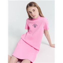 Платье для девочек розовое с печатью