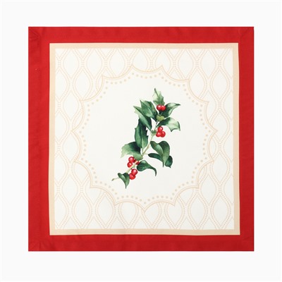 Новый год. Набор салфеток Этель Christmas wreath 40х40 см 4 шт., 100% хл, саржа 190гр/м2