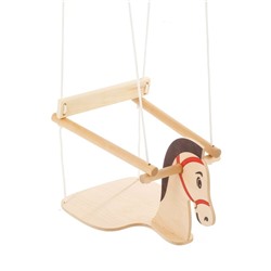 Качели детские подвесные "Конь", деревянные, сиденье 30×30см