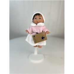 Кукла Джестито "Инфант", 18 см, в светло-розовом свитере, ухмыляется, арт. 10000U-5