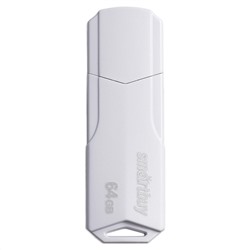 Память Smart Buy "Clue"  64GB, USB 2.0 Flash Drive, белый