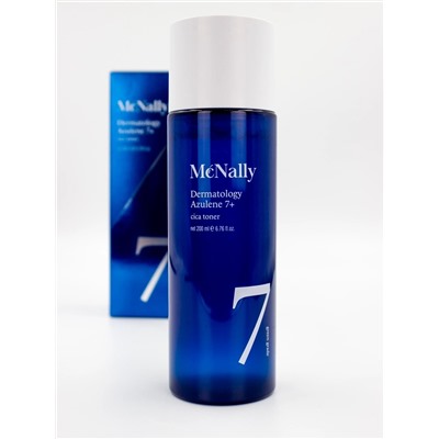 MCNALLY - ТОНЕР С АЗУЛЕНОМ И ЭКСТРАКТОМ ЦЕНТЕЛЛЫ DERMATOLOGY AZULENE 7+ CICA TONER, 200 МЛ