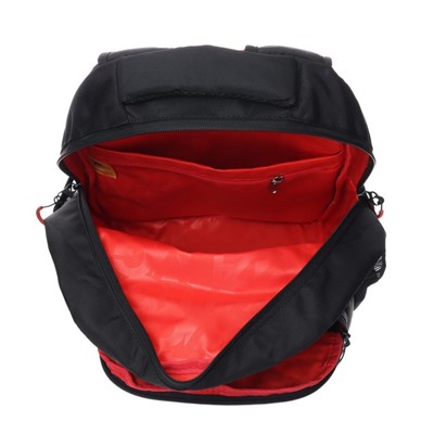 Рюкзак школьный Grizzly, 39 х 28 х 19 см, эргономичная спинка, отделение для ноутбука, чёрный, серый