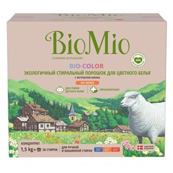 Стиральный порошок BioMio BIO-COLOR, универсальный, 1.5 кг