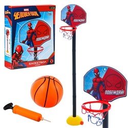 Баскетбольная стойка, 85 см, «Побеждай», Человек паук