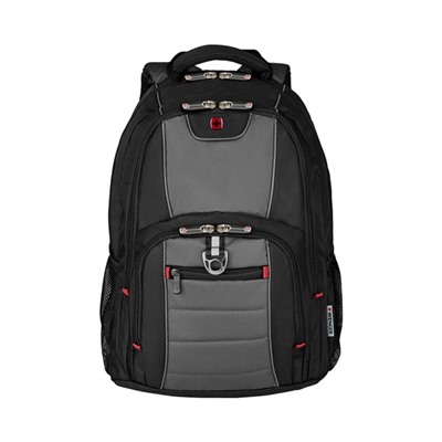 Рюкзак молодёжный Wenger, 48 х 38 х 25 см, 25л, отделение для планшета, чёрный, серый