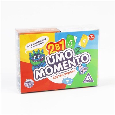 Настольная игра на реакцию и внимание «UMO momento 2в1», 216 карт, 7+