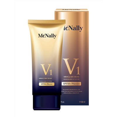 MCNALLY - BB КРЕМ УВЛАЖНЯЮЩИЙ С КОЛЛАГЕНОМ V1 MIRACLE BB CREAM, 50 МЛ