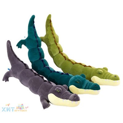 Мягкая игрушка обнимашка КРОКОДИЛ 100 см (ВЫБОР ЦВЕТА) croc100, croc100-green, croc100-lightgreen, croc100-grey