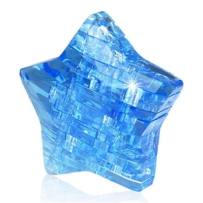 Yuxin 3D-Пазл "Звезда" Crystal Puzzle, Голубая