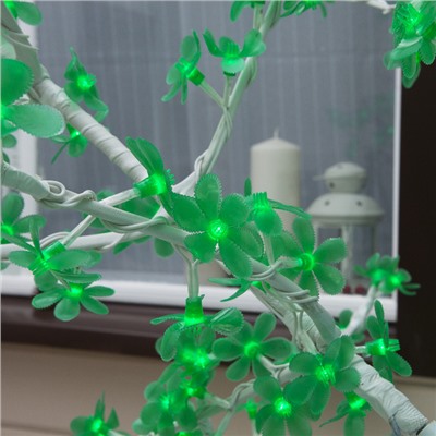Светодиодное дерево «Акриловое» 1.8 м, 768 LED, постоянное свечение, 220 В, свечение зелёное