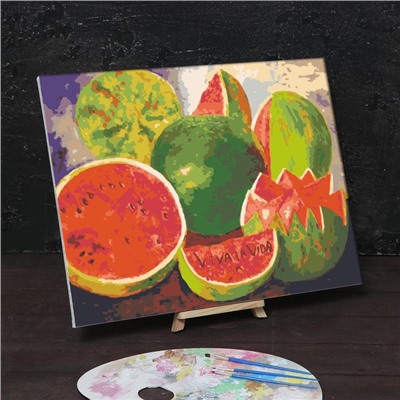 Картина по номерам на холсте с подрамником «Да здраствует жизнь» Фрида Кало 40х50 см