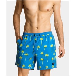 Пляжные шорты мужские Atlantic, 1 шт. в уп., полиэстер, голубые, KMB-205