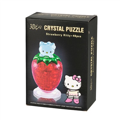 Yuxin 3D-Пазл "Клубника" Crystal Puzzle, Красная