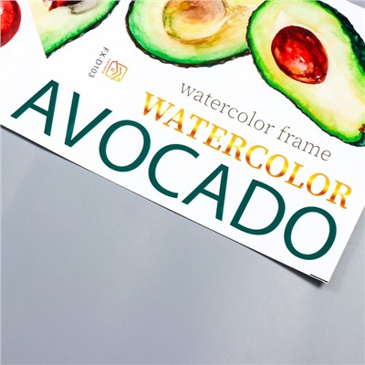 Наклейка пластик интерьерная цветная "Авокадо" 30х90 см