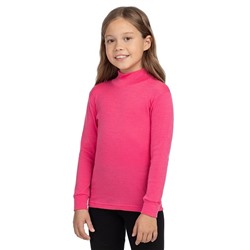 Термоводолазка детская для девочек с длинным рукавом серии SOFT CITY STYLE, цвет розовый