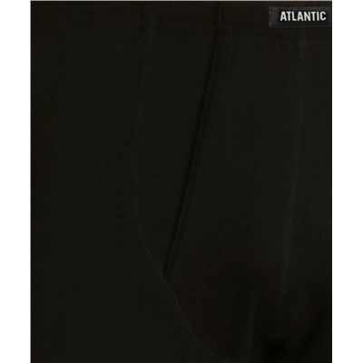 Кальсоны мужские Atlantic, 1 шт. в уп., хлопок, черные, Basic BML-011