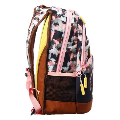 Рюкзак школьный Merlin, 46 х 32 х 14 см, эргономичная спинка, розовый