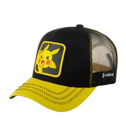 Бейсболка с сеточкой CAPSLAB арт. CL/PKM2/1/PIK6 Pokemon Pikachu (желтый / черный)
