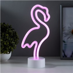 Ночник "Фламинго" LED от батареек 3АА (не в комплекте) 8,5х13х29,5 см