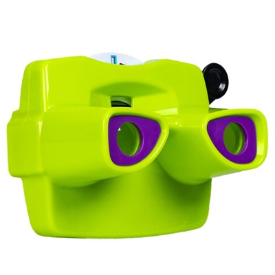 Bondibon 3D-очки "Космос и Динозавры", зеленые, 2 диска со слайдами