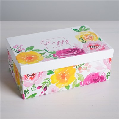 Набор подарочных коробок 10 в 1 «Цветочная феерия», 12 х 7 х 4 - 32,5 х 20 х 12,5 см