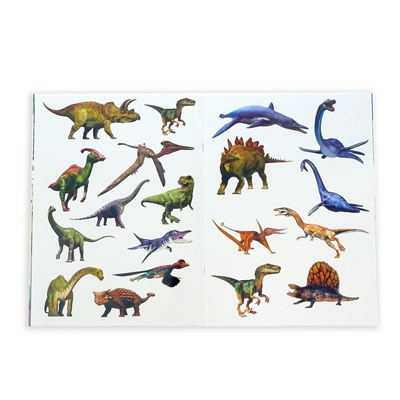 Наклейки «Энциклопедии о динозаврах и космосе», набор 2 шт. по 8 стр., формат А4