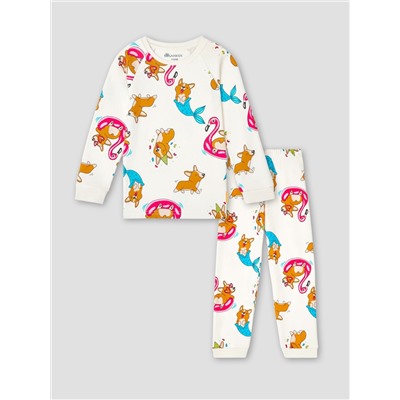 Пижама для девочки с принтом