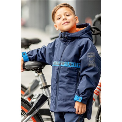 Демисезонная удлиненная куртка-парка для мальчика из мембраны Batik