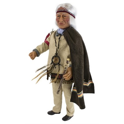 Кукла "Индеец Sitting Bull", 41 см, арт 40102