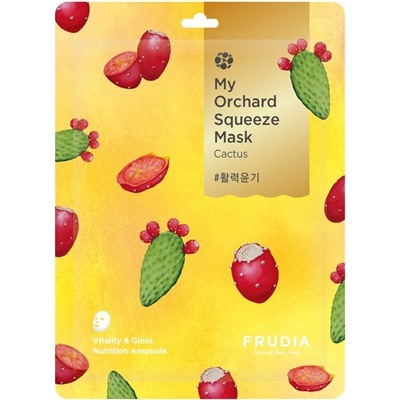 Тканевая маска для лица с кактусом My Orchard Squeeze Mask Cactus, 20 мл