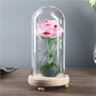 Ночник "Розовая роза" LED 3ААА 10х10х20 см