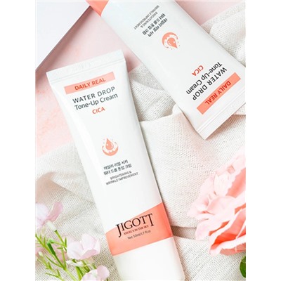 JIGOTT - КРЕМ ДЛЯ ЛИЦА УВЛАЖНЯЮЩИЙ С ЭКСТРАКТОМ ЦЕНТЕЛЛЫ АЗИАТСКОЙ  DAILY REAL CICA WATER DROP TONE UP CREAM, 50 ML