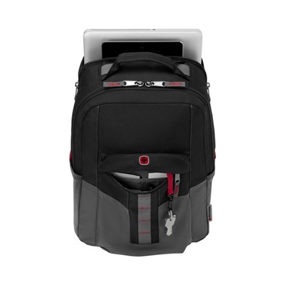 Рюкзак молодёжный Wenger, 45 х 34 х 25 см, эргономичная спинка, отделение для ноутбука, чёрный, серый