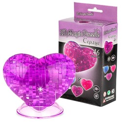Yuxin 3D-Пазл "Сердце" Пурпурное Crystal Puzzle